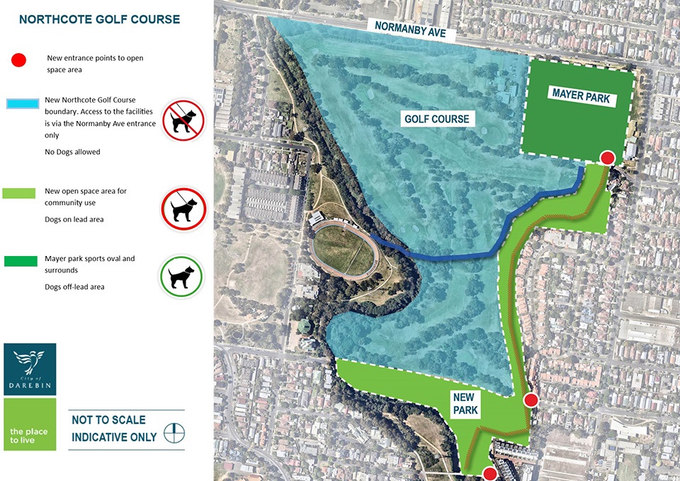 Northcote Golf Course new layout 