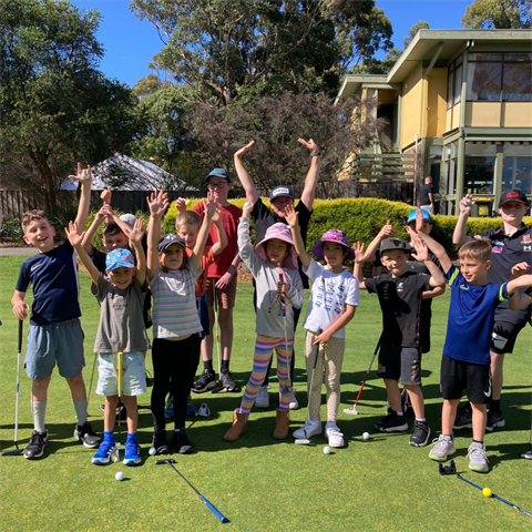 kids on the golf field bundoora